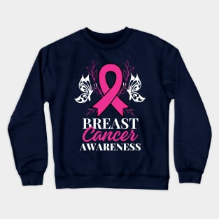 Hate Survivor -  Breast Cancer Awareness Crewneck Sweatshirt